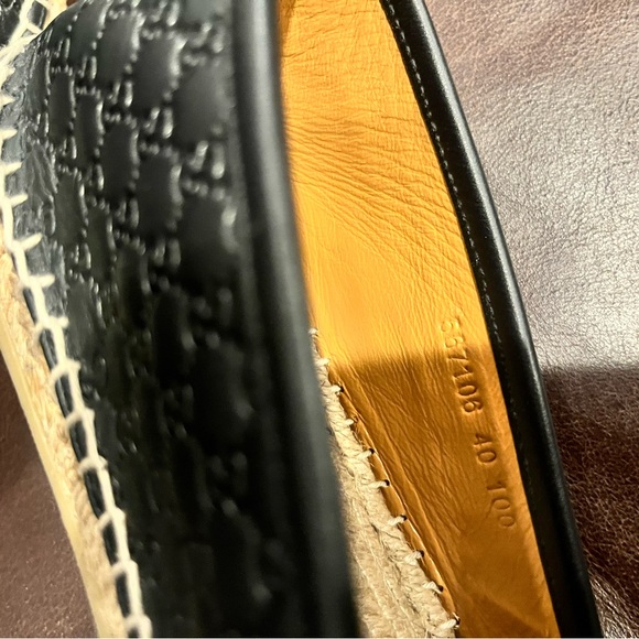 Great condition! AUTHENTIC GUCCI MICROGUCCISSIMA GG LEATHER ESPADRILLE - Picture 10 of 12